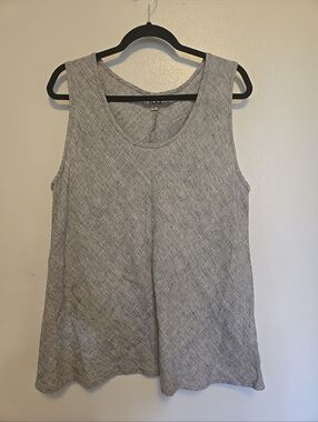 FLAX Linen Tank Top Grey L